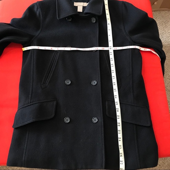 J. Crew double breasted wool cashmere navy peacoat - Picture 7 of 9